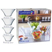 Набор салатников Luminarc SALAD CLUB 4 предмета J9073