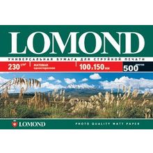 Бумага Lomond 230 г м матовая (10х15) 500 л.