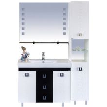 Misty Зеркало для ванной Эллада 100 черная полка