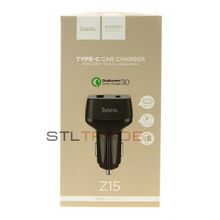 Автомобильное зарядное устройство с 3 USB HOCO Z15B Kuso, 3.0A, black