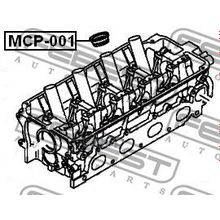 Уплотнитель Свечного Колодца Mitsubishi Challenger K90# 1996.05-2001.08 [Jpn] Febest арт. MCP001