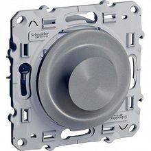 Светорегулятор поворотный ODACE, 600 Вт, алюминий |  код. S53R511 |  Schneider Electric