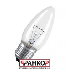 Osram лампа накаливания B35 свеча 40W E27 230V CL 332215