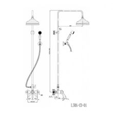 Душевая система Cezares Lira (LIRA-CD-02) бронза