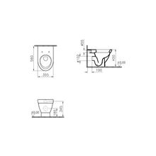 VitrA 4304B003-0075, Form 500, цвет белый