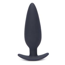 Fifty Shades of Grey Тёмно-синий анальный плаг Primal Attraction Jiggle Butt Plug - 12,2 см. (темно-синий)