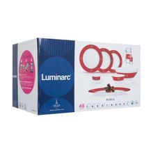 Столовый сервиз Luminarc ESSENCE RUBIS 46 предметов 6 персон ОАЭ N4784