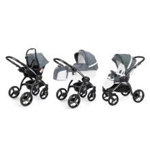 Коляска 3 в 1 Esspero Grand I-Nova (шасси Black) - Nappa Blue Grey