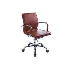 Бюрократ (BURO) Кресло офисное CH-993-Low коричневая экокожа, низкая спинка