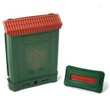 Ящик почтовый Цикл ПРЕМИУМ с пл. защелкой и накладкой (зеленый, с орлом)