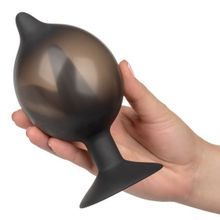 Расширяющаяся анальная пробка со съемным шлангом Medium Silicone Inflatable Plug - 10,75 см. (204547)