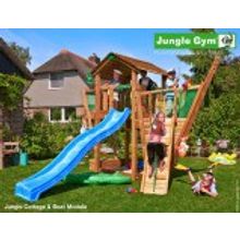 Jungle Gym Palace + Swing Module Xtra + Рукоход с гимнастическими кольцами