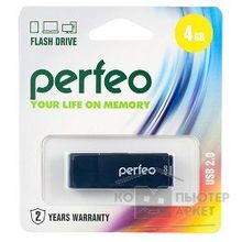 Perfeo USB Drive 4GB C04 Black PF-C04B004