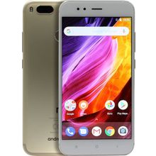 Смартфон Xiaomi Mi A1 4   64Gb Gold (2GHz, 4Gb, 5.5"1920x1080 IPS, 4G+WiFi+BT, 64Gb+microSD, 12+12Mpx)