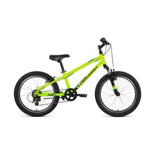 Подростковый горный (MTB) велосипед Unit 20 2.2 ярко-зеленый черный 10,5" рама (2021)