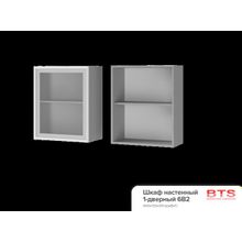 BTS 6В2 Шкаф настенный 1-дверный со стеклом Эмили ID - 302144