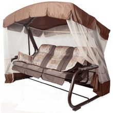 Садовые качели ПАЛЕРМО ПРЕМИУМ (коричневые)