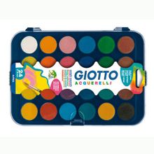 Краски GIOTTO 352400 Colour Blocks Сухая акварель в таблетках, 24 цв