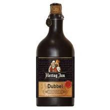 Пиво Герцог Ян Дюббель, 0.500 л., нефильтрованное, темное, стеклянная бутылка, 0