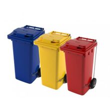 Бак для мусора (ТБО) пластиковый 120 литров
