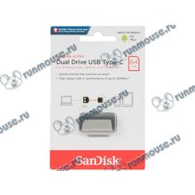 Накопитель USB flash 64ГБ SanDisk "Ultra Dual Type-C", черно-серебр. (USB3.1) [138694]