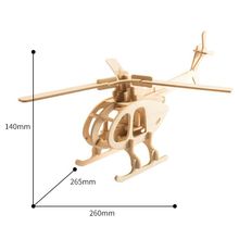3D пазл Вертолёт деревянный