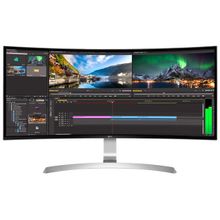 Монитор 34" LG 34UC99-W IPS LED  21:09 HDMI,HAS,Displa 300cd 3440x1440 178 178 серебристый