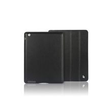 Кожаный чехол JisonCase Leather Case Premium Black (Чёрный цвет) для iPad 2 iPad 3 iPad 4