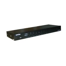 nki3108 ip kvm Переключатель netko, 19", 8 портов, usb+ps2, osd, rj45 разъем - максимальная длина кабеля (патч-корд, приобретается отдельно) - 40м, в комплекте: 8 донглов, nks3108 (kvm), nki3101 (ip модуль), черный