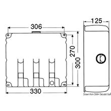 Osculati Window cleaning system 9.7 l 2 pumps 12 V, 19.106.12