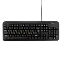 Клавиатура GEMBIRD KB-8330U-BL, черная, USB