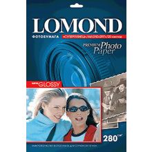 Фотобумага Lomond суперглянцевая (1104101), Super Glossy, A4, 280 г м2, 20 л.