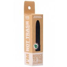 Черный вибратор 5.5  Vibrator Biodegradable - 14 см.