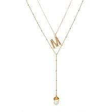 Многослойное колье с барочным жемчугом (арт. 80257-4)