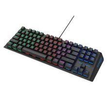 Клавиатура игровая Ritmix RKB-500 Antagonist, многоцветная подсветка, компактная, USB