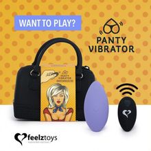 FeelzToys Фиолетовый вибромассажер в трусики с пультом ДУ Panty Vibe Remote Controlled Vibrator (фиолетовый)