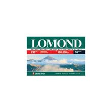 Lomond бумага Lomond карточка глянцевая односторонняя, 10x15, 230 г м2, 50 листов