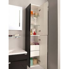 Шкаф-пенал Акватон Мадрид черный