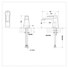 Смеситель для раковины Bravat Iceberg F176110G