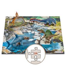 Schleich Пазлы с мини-динозаврами Болото