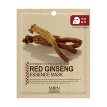 Маска для лица тканевая "Красный женьшень" Питание и бодрость. Red Ginseng Essence Mask 25гр