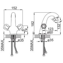 Смеситель Iddis Calipso CALSBL0i05