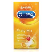 Durex Презервативы с фруктовыми вкусами Durex Fruity Mix - 12 шт.