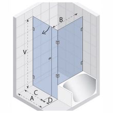 Душевой уголок Riho Scandic Mistral M208 (90х90) (L)