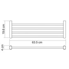 WasserKRAFT Полка для полотенец Berkel K-6811