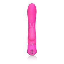 California Exotic Novelties Вибромассажер Spellbound Bunny с загнутым кончиком - 17,8 см. (розовый)