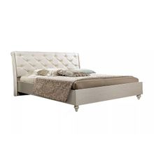 Ярцево Кровать 2-х спальная (1,8 м) ЭКОКОЖА Венеция ВНКР180-1 дуб седан ID - 307717