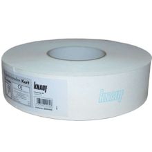 КНАУФ Курт лента бумажная армирующая для швов ГКЛ 52мм (75м)   KNAUF Kurt лента бумажная с армирующими волокнами для швов гипсокартона 52мм (75м)