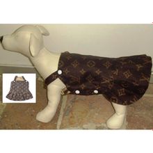 Платье для собак Louis Vuitton. Цвет коричневый. Размер 30см."