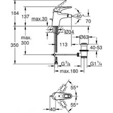 Смеситель Grohe Eurostyle New для биде, 33565003